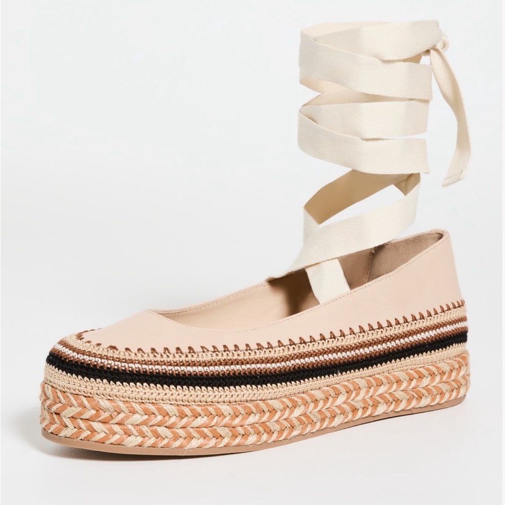 NEW!! Ulla Johnson
Yelena Leather Lace-Up Espadrilles
35 (5)